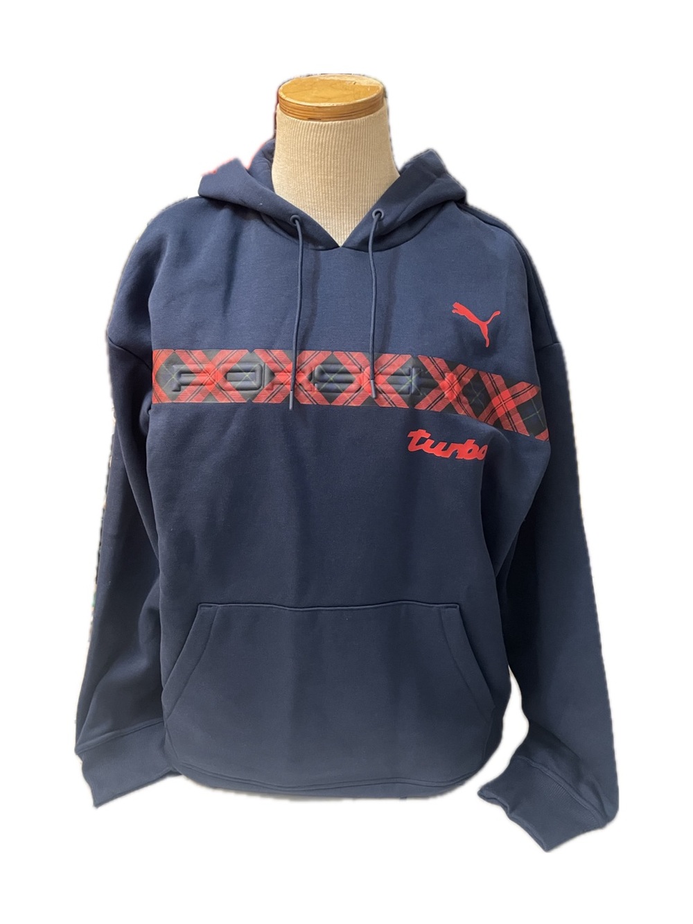 Puma Porshe Navy Hoodie with Red Graphic Stripe